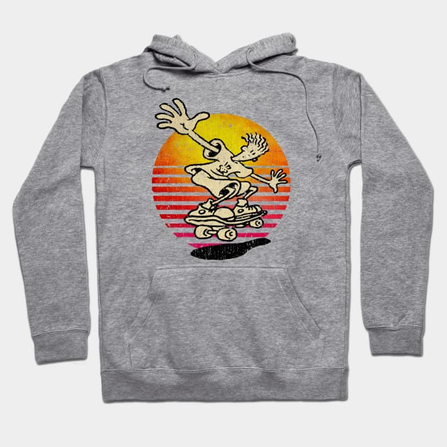 Fido Dido Keep on Skating 1985 Retro Hoodie by RASRAP